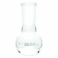 UNITED SCIENTIFIC SUPPLIES INC Glass Flasks: 50 mL, Colorless, Round, Includes Closure (MPN FFB058-50)