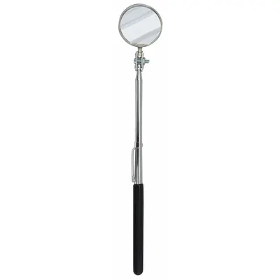 ULLMAN Inspection Mirror: 1 1/4 in Dia Mirror Size, Mirr. Mat. Glass - Standard Inspection Mirrors
