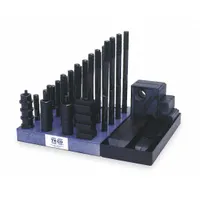 TE-CO Machine Clamping Kit: For 11/16 in T-Slot, 5/8"-11 Stud, 51 Pc (MPN 20208)