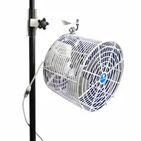 SCHAEFER Mounted Fan: 12 in Blade Dia, 115/230V AC, 1/10 hp Motor HP, Post Mount, Non-Oscillating (MPN VK12TF-SPM-W)