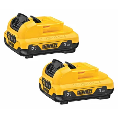 DEWALT Battery: 12V MAX*, 3 Ah, 2 Batteries Included - DEWALT Cordless Tool Batteries