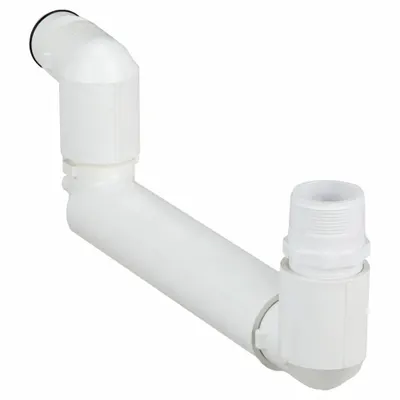 LASCO P-Trap: Schedule 40, PVC, 1 1/2 in x 1 1/2 in Size, Threaded x Threaded - Schedule 40 Pipe Fittings