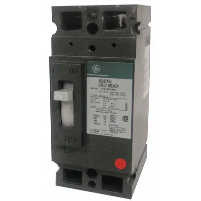GE Molded Case Circuit Breaker: 100 A Amps, 18kA at 120/240/277/480V AC, Fixed - TED-, TEHD-Frame GE Molded Case Circuit Breakers