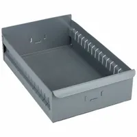 APPROVED VENDOR Drawer Bin: 17 in Overall Lg, 11 1/8 in x 4 1/2 in, Gray, Not Stacking Capable (MPN BX-1118)