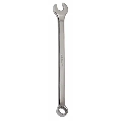 ABILITY ONE Combination Wrench: Alloy Steel, Chrome, 11 mm Head Size, 7 1/4 in Overall Lg - Metric 12-Point Combination Wrenches