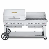 Natural Gas Grill: Natural Gas, 10 Burners, 159,000 BtuH Heating Capacity, 36 in Overall Ht (MPN CV-MCB-72RWP-NG)