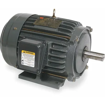 Dayton General Purpose Motor: Rigid Base Mount, Totally Enclosed Fan Cooled, 10 hp - Rigid Base 3-Phase General Purpose AC Motors
