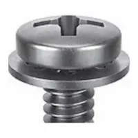 SEMS Screw: Internal Tooth, #8-32 Thread Size, 1/2 in Lg, Stainless Steel, Passivated, Pan, 25 PK (MPN 1-PPI-8C-50)
