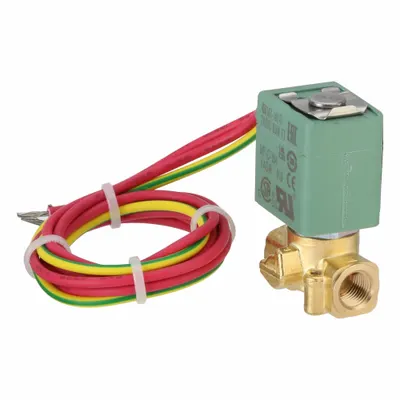 ASCO Solenoid Valve: 2-Way, Normally Closed, 1/8 in Pipe Size, 24V DC, Open Frame - 2-Way/2-Position, Normally Closed Solenoid Valves
