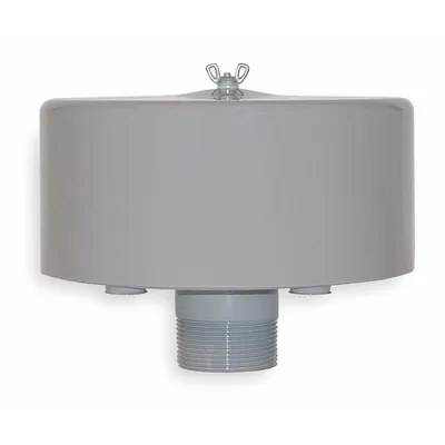 SOLBERG Filter Silencer: 2 1/2 in (M)NPT Inlet Size, 195 cfm, 7.5 in Overall Ht - Air Compressor Intake Filters & Silencers