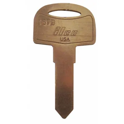 KABA ILCO Key Blank: Compatible with Cole-Hersee Locks, 1679 Keyway Type, Key ID # 1679 - Door Lock Key Blanks