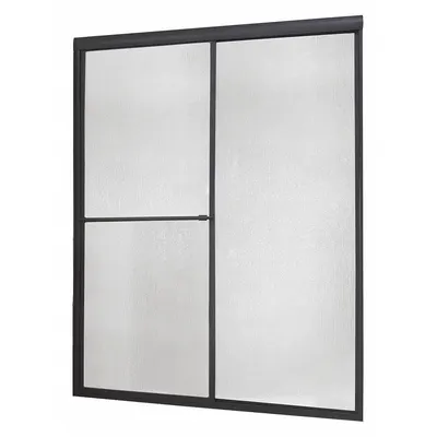 FOREMOST Shower Door: 56 in Min. Door Wd, 60 in Max. Door Wd, 70 in Overall Ht - Double-Sliding Shower Doors
