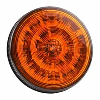 GROTE Strobe Light: Strobe, Amber, 4 in Overall Wd, 3/4 in Overall Ht, LED, 12V DC (MPN 77353)