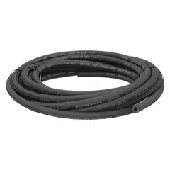 Hydraulic Hose: 350 psi, 1 13/16 in Hose Inside Dia., 2 1/4 in Hose Outside Dia., 50 ft Hose Lg (MPN H06932-50). Key specifications — Temp. Range: -40° to 212°F; Standards: SAE 100R5; Hose Color: Black.