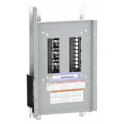 SQUARE D Panelboard Interior: 18 Spaces, 100 A Amps, Copper, QHB/QOB/QOB-VH, 27 in Ht - Square D NQ Main Lug, Convertible Panel Interiors