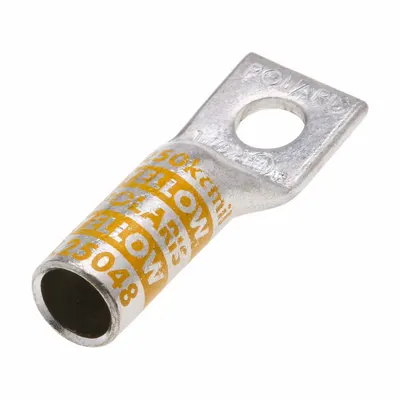 POLARIS Compression Lugs: 1/2 in Stud Size, 250 kcmil / 6 AWG – 250 kcmil For Wire Sizes - One-Hole Compression Lugs
