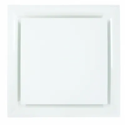AMERICAN LOUVER Ceiling Diffuser: Ceiling, 23 3/4 in H, 23 3/4 in W, Lay-In, 12 in Duct - Square Cone Diffusers