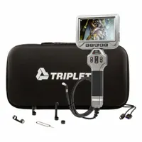 TRIPLETT Borescope: 1920 x 1080, 1 1/2 m Shaft Lg, 6 mm Shaft Dia, 6 mm Camera Dia, TFT LCD, Fixed (MPN BR510)