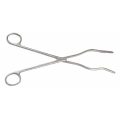 Approved Vendor Crucible Tongs, Stainless Steel, Uncoated, 9-1/2 in Overall Length, 1-7/16 in Tip Length