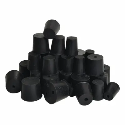 UNITED SCIENTIFIC SUPPLIES Stopper: Rubber, 11 Stopper Size, 48 mm Bottom Dia, 56 mm Top Dia, 25 mm Overall Ht - Rubber Stoppers