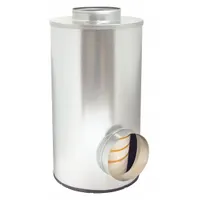 Round engine air filter with a 13 17/32 in outside diameter at the bottom. Designed as a direct replacement for the Farr PA2723. Filters incoming air to protect the engine from dust and debris in heavy-duty applications
