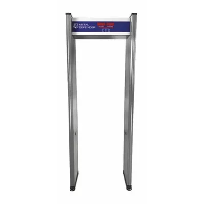 METAL DEFENDER Walk-Through Metal Detector: 1 Zone, 87 1/4 in x 27 3/4 in x 16 in - Standard Walk-Through Metal Detectors