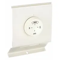 QMARK Electric Baseboard Heater Thermostat: White, 120/277V AC, 40° to 100°F, 2 Poles, Unit Mount (MPN TA2AW)