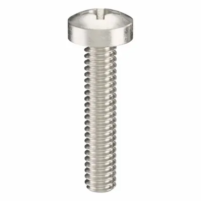 USA INDUSTRIALS Machine Screw: M2x0.40 Thread Size, 10 mm Lg, 18-8, Stainless Steel, Plain - Pan Head Machine Screws