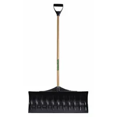 APPROVED VENDOR Snow Pusher, Polycarbonate, 11 in Blade Lg, 30 in Blade Wd, 42 in Handle Lg, D Grip, 1628600GR