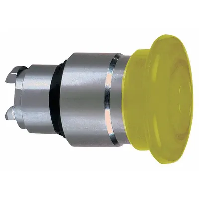 SCHNEIDER Mushroom Head Push Button: 22 mm Mounting Size, Metallic - Illuminated Mushroom-Head Push-Button Operators