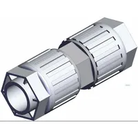 SMC High Purity Tube Fitting: 3/4 in OD x 3/4 in OD Size, Compression x Compression, PFA (MPN LQ3U5A-2)