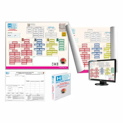 DISASTER MANAGEMENT SYSTEMS Incident Command Board: 35 in Overall Wd, Aluminum, Vest Kit - Incident Command Boards