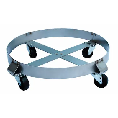 OEM Drum Dolly: 800 lb Load Capacity - Cross-Brace Drum Dollies with Support Ring