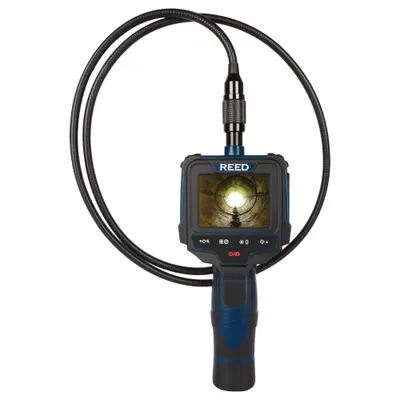 REED INSTRUMENTS Recordable Video Inspection Camera: 640 x 480, 39 in Shaft Lg - Standard Single View Borescopes