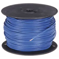 SOUTHWIRE Hookup Wire: 18 AWG Conductor Size, Blue, 500 ft Overall Lg, 600 V Volt (MPN 411010506)