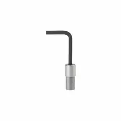 Interchangeable hex key head for use with compatible torque wrench handles. Metric 5mm drive size. Suitable for applying controlled torque to hex fasteners in assembly and maintenance tasks.