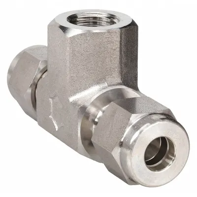 HAM-LET Let-Lok Double-Ferrule Compression Tee - Double-Ferrule Stainless Steel Fittings