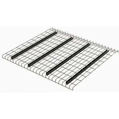 HUSKY Pallet Rack Decking: 46 in x 48 in, Waterfall, Std Wire Decking, 6 ga Decking - Standard-Channel Waterfall Wire Pallet Rack Decking