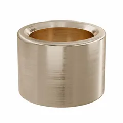 This OILITE sleeve bearing is made from SAE 841 bronze, a self-lubricating material suitable for rotating or oscillating applications. It has a 1 in bore, 1 3/8 in OD, and 1 in length, with a maximum PV rating of 50,000 lb/sq in-fpm. Commonly used in conveyors, pumps, and general machinery. Sold in a pack of 10.