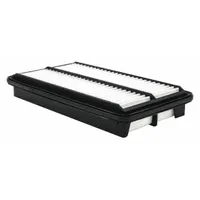 Rectangular panel engine air filter with an overall length of 11 9/16 inches. Designed for use in Acura light-duty trucks. Filters incoming air to protect the engine from dust and debris