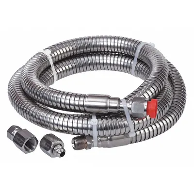 SPEX SAMPLEPREP Cryogenic Transfer Hose: 6 ft Overall Ht, 6 ft Overall Lg, Stainless Steel - Dewar Accessories