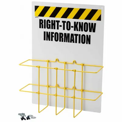 BRADY Wall-Mount Hazcom Right to Understand Station - Safety