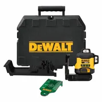 DEWALT Laser: 3 Lines, Green Beam, 0 Planes, ±1/8 in @ 30 ft Accuracy, Horizontal/Vertical, 3 Lines (MPN DCLE34031B)