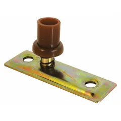 This hanging door roller from PRIME-LINE measures 2 1/4 inches in length and 3/4 inches in width, with a maximum weight capacity of 60 pounds. It is designed for use in sliding or bypass door applications in industrial and commercial settings.