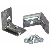 ASI GLOBAL Bracket: Zinc, Bright, 2 in Overall Ht, 2 in Overall Wd (MPN 40-8511950)