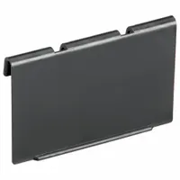 QUANTUM STORAGE SYSTEMS Label Holder: 4 in x 2 1/4 in, Black, Adhered, 24 Label Holders, 24 PK (MPN ELH410)