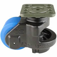 FOOT MASTER Plate Caster: Nylon Tread, 90 mm Wheel Dia, 147 mm Mounting Ht, 1,500 lb Load Capacity (MPN GD-150-F-MCD-FBL)
