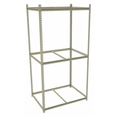 TENNSCO Boltless Shelving: Starter, Medium-Duty, 42 in x 30 in, 84 in Overall Ht - Medium-Duty Open Deck Boltless Shelving
