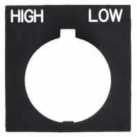 Legend Plate: 30 mm Panel Mounting Size, Rectangular, 1 in Overall Ht x 1 1/2 in Overall Wd (MPN HT8SP40)