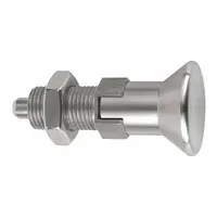 KIPP Indexing Plunger: Locking, SS, M12x1.5 Thread, 6 N to 14 N Nose Force (MPN K0632.114206)